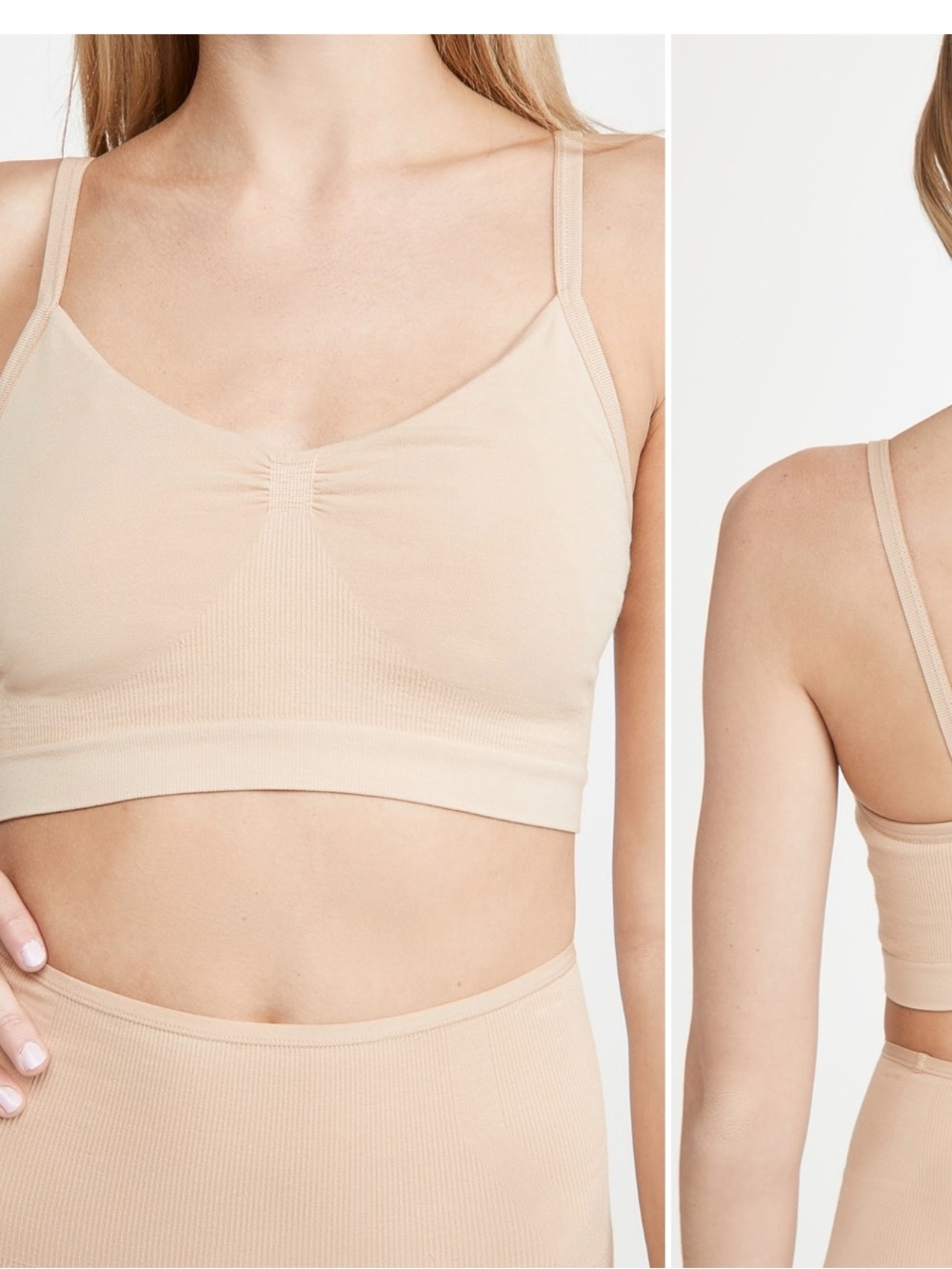 Hatch Light Pink Seamless Nursing Bralette | Small